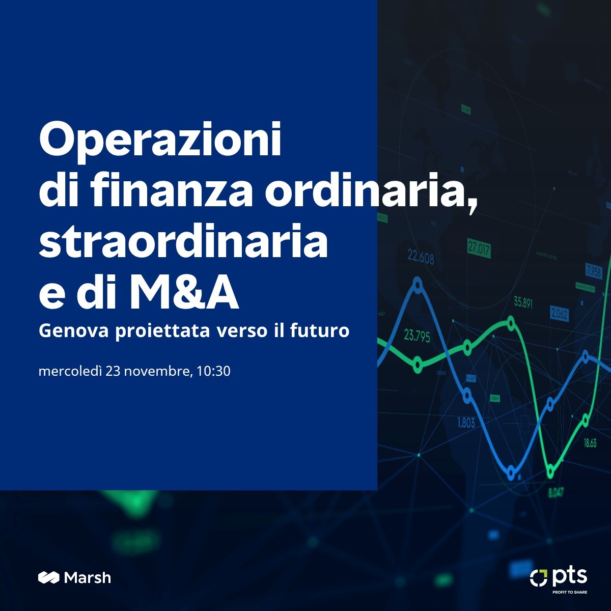 Evento: operazioni di finanza ordinaria, straordinaria e M&A a Genova